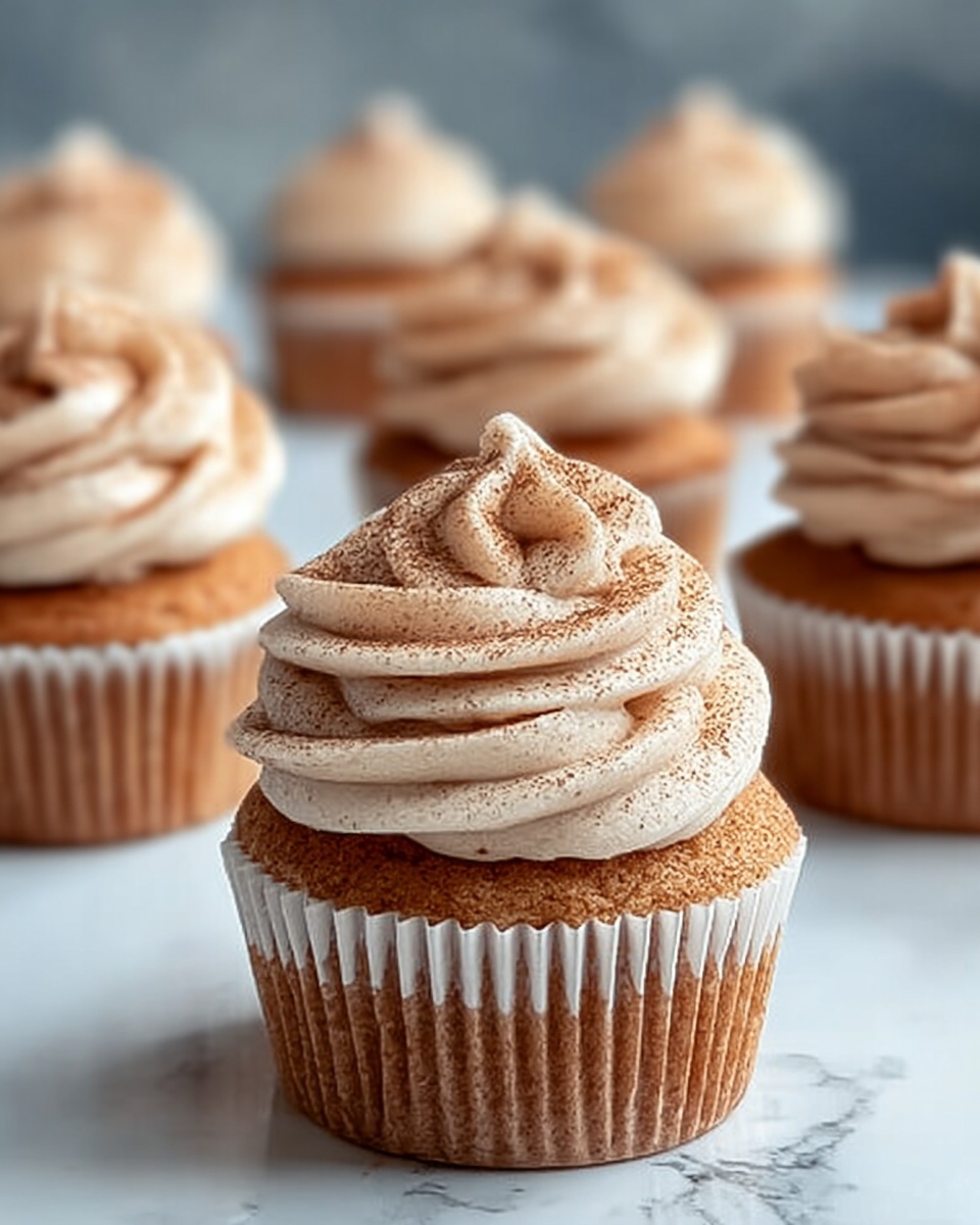 Apple Cider Cupcakes with Cinnamon Buttercream Frosting Recipe - Recipe Image