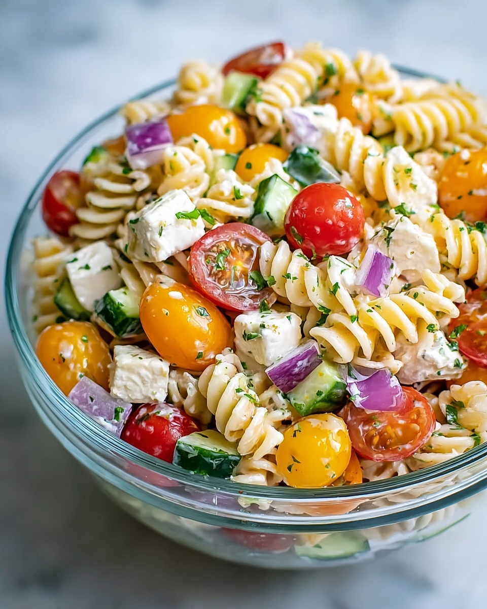 Creamy Healthy Tuna Pasta Salad Recipe - Recipe Image