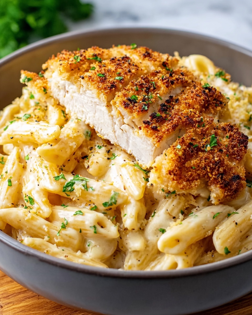 Irresistibly Creamy Chicken Kiev Pasta Recipe - Recipe Image
