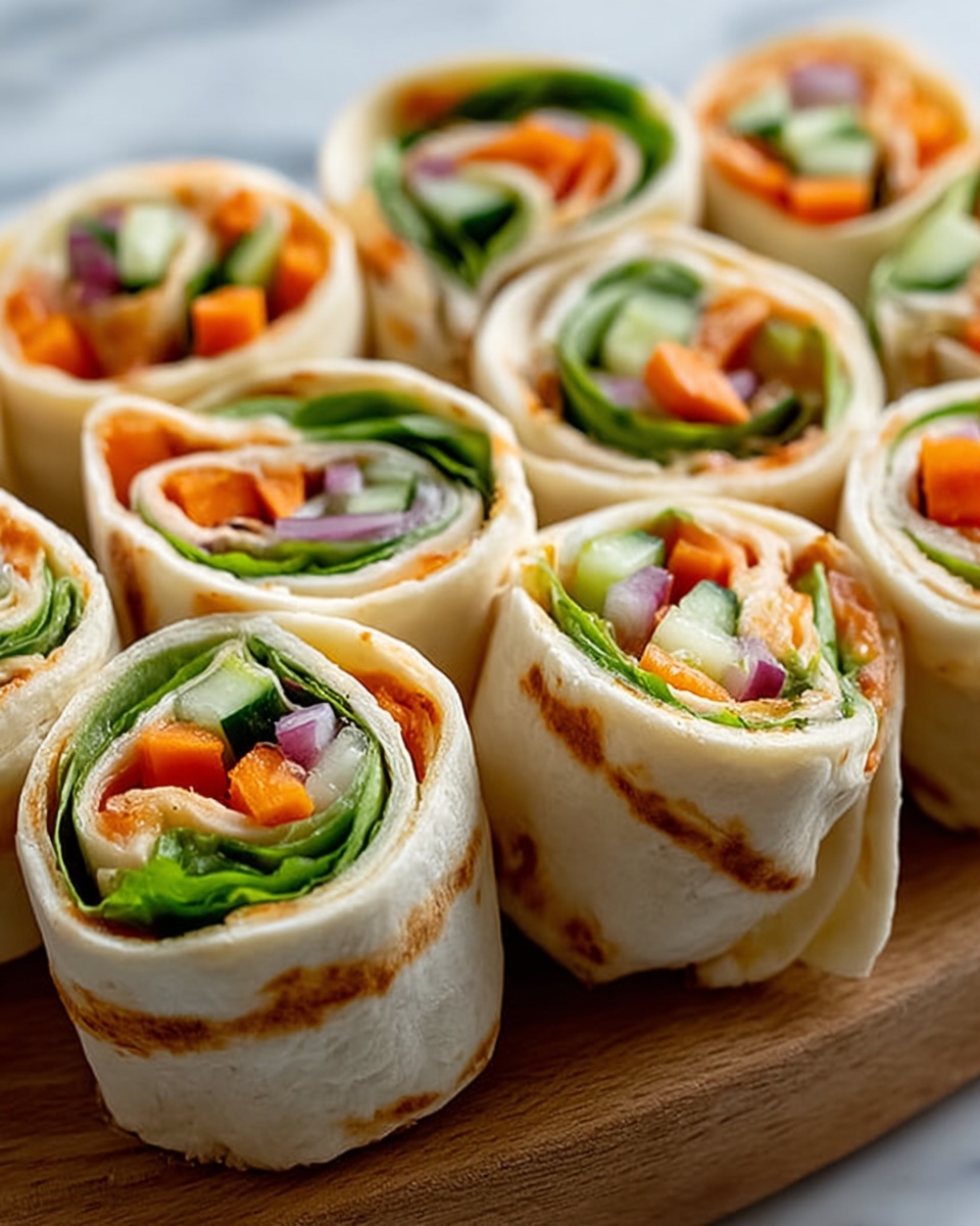Fresh Vegetable Tortilla Roll-Ups Recipe - Recipe Image