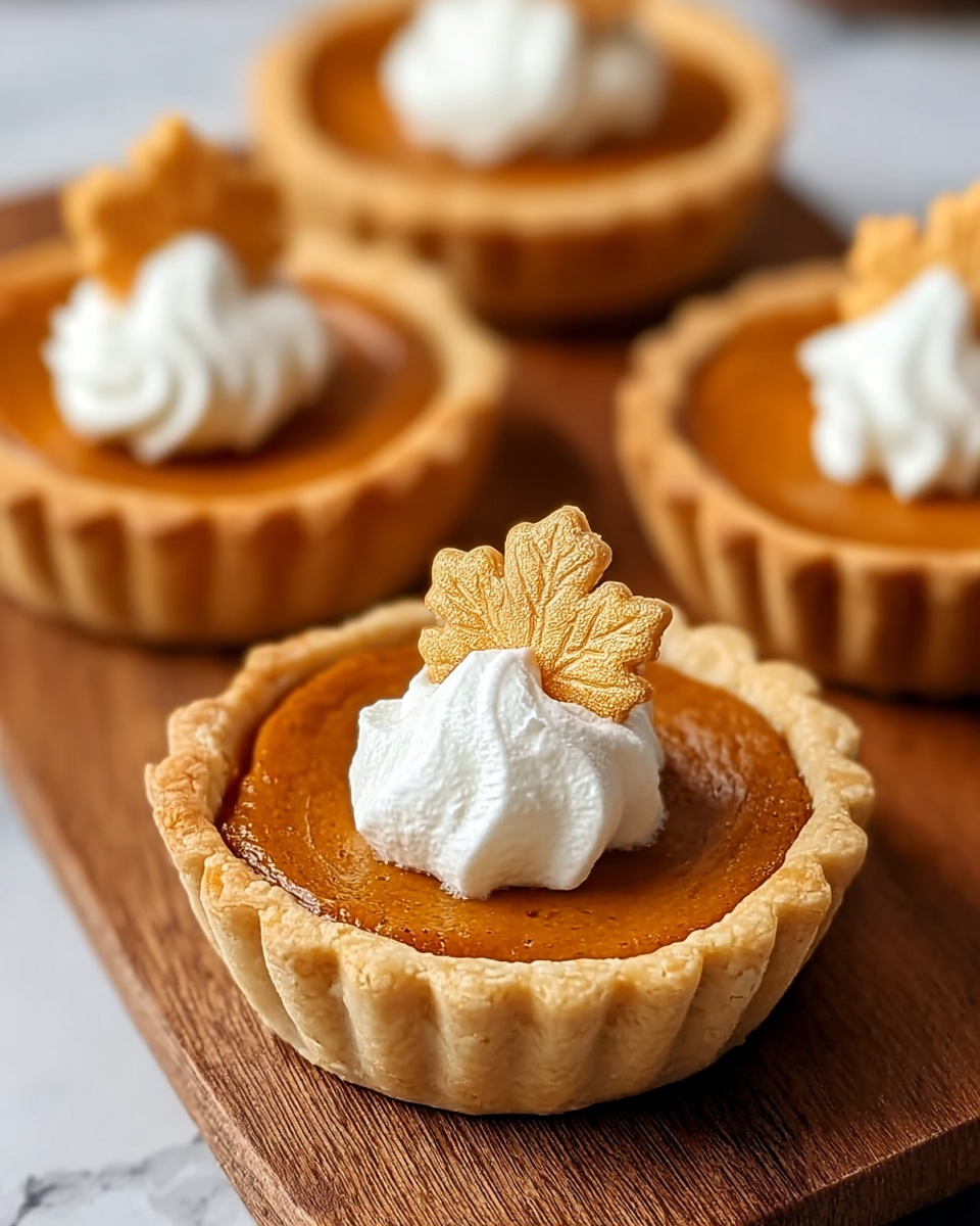Mini Pumpkin Pies: Bite-Sized Holiday Delight Recipe - Recipe Image