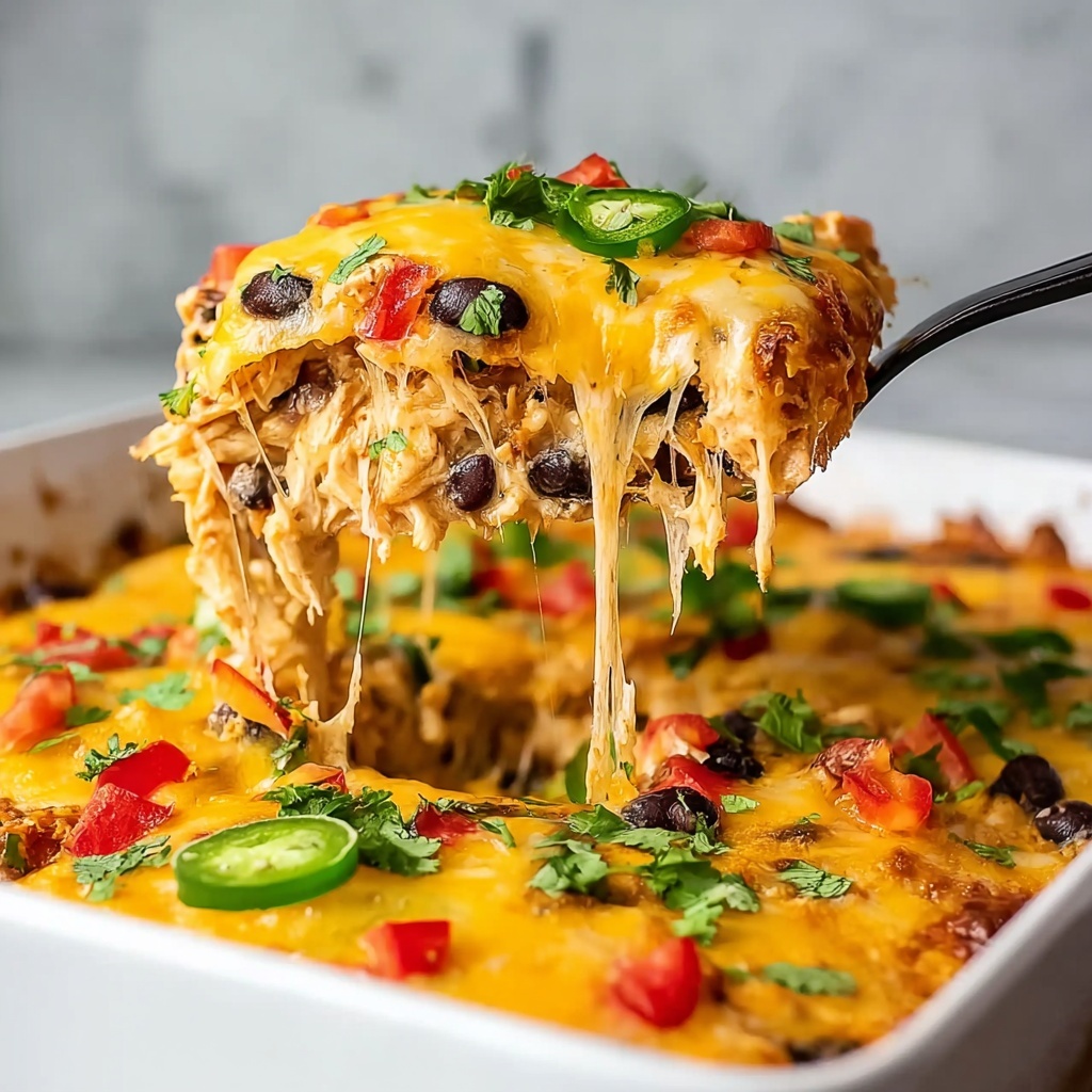 Chicken Burrito Casserole Recipe - Recipe Image