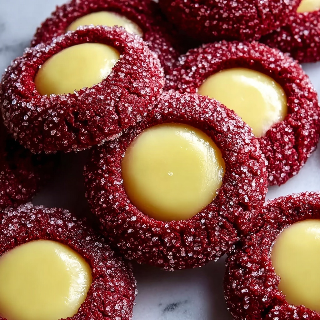 Red Velvet Cheesecake Thumbprints Recipe - Recipe Image