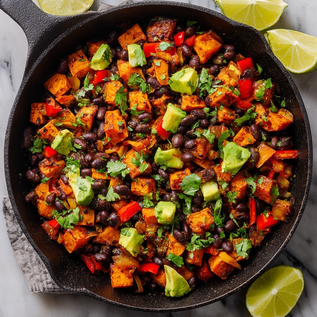 Sweet Potato & Black Bean Hash – Spiced, Hearty & Satisfying Recipe - Recipe Image