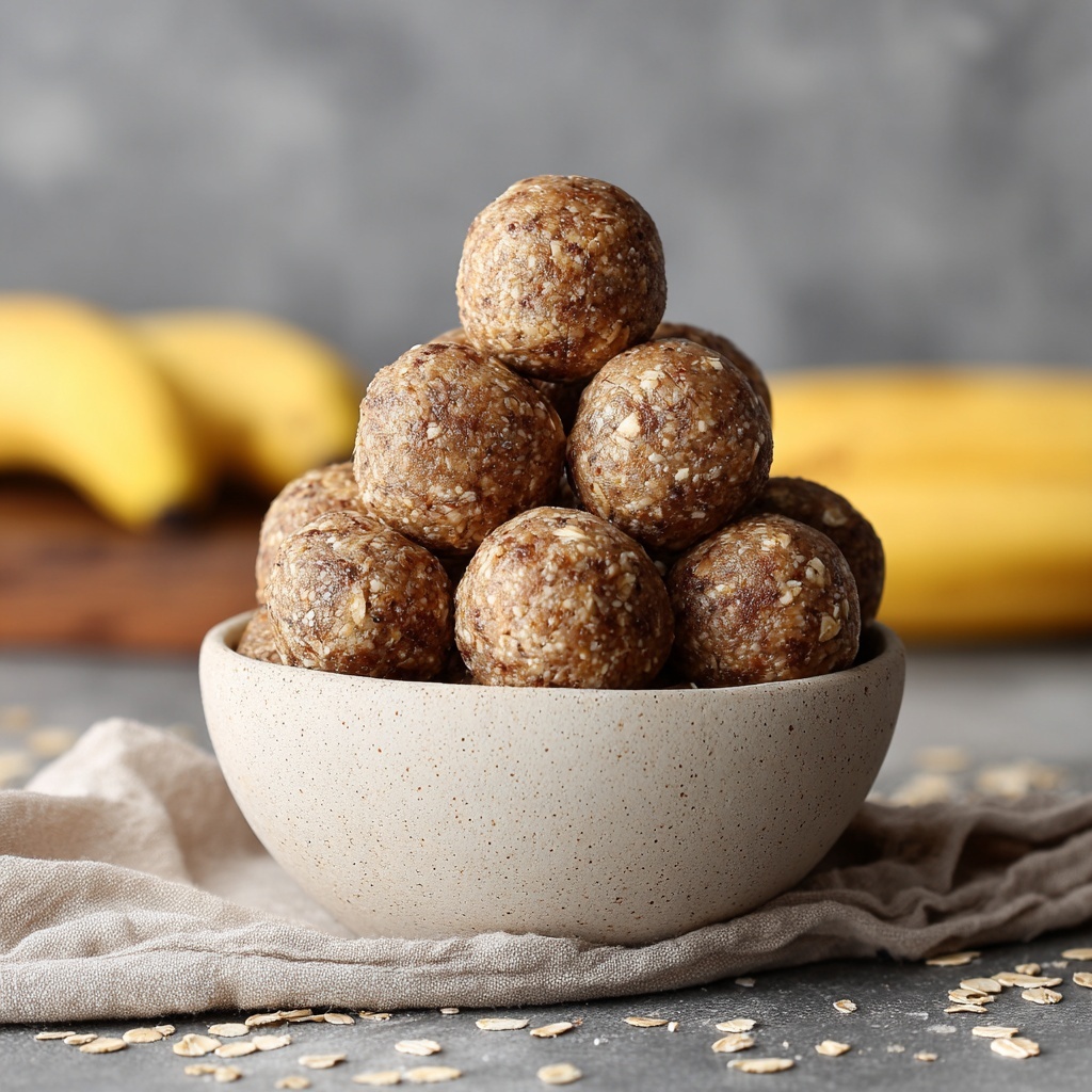Almond Butter & Banana Energy Balls – Bite-Sized Fuel Recipe - Recipe Image
