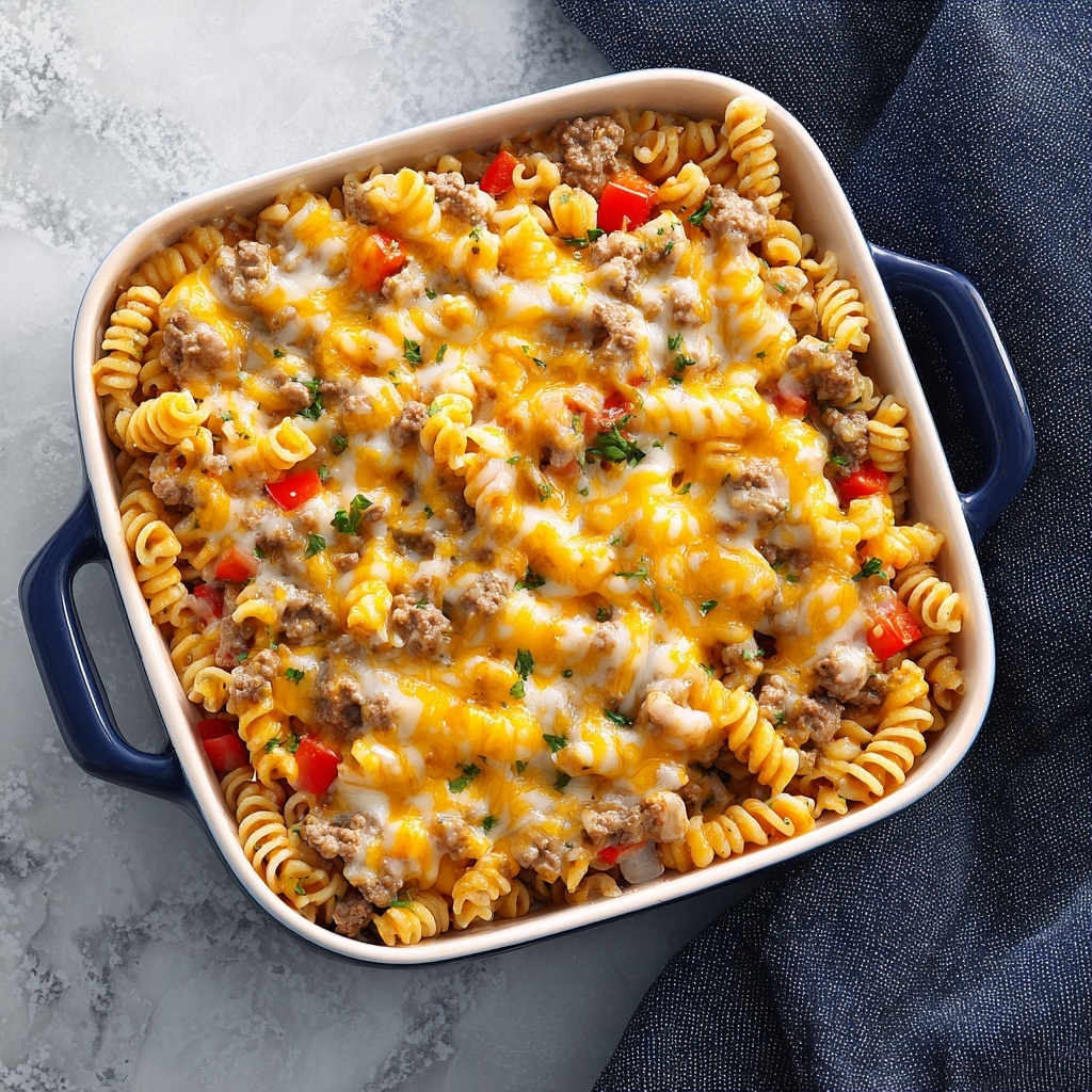 Lightened-Up Cheeseburger Pasta Bake Recipe - Recipe Image