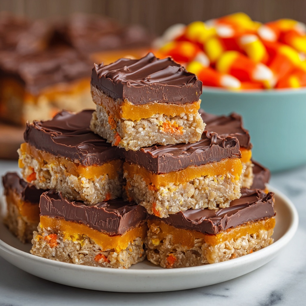 Homemade Butterfingers with Candy Corn Recipe - Recipe Image