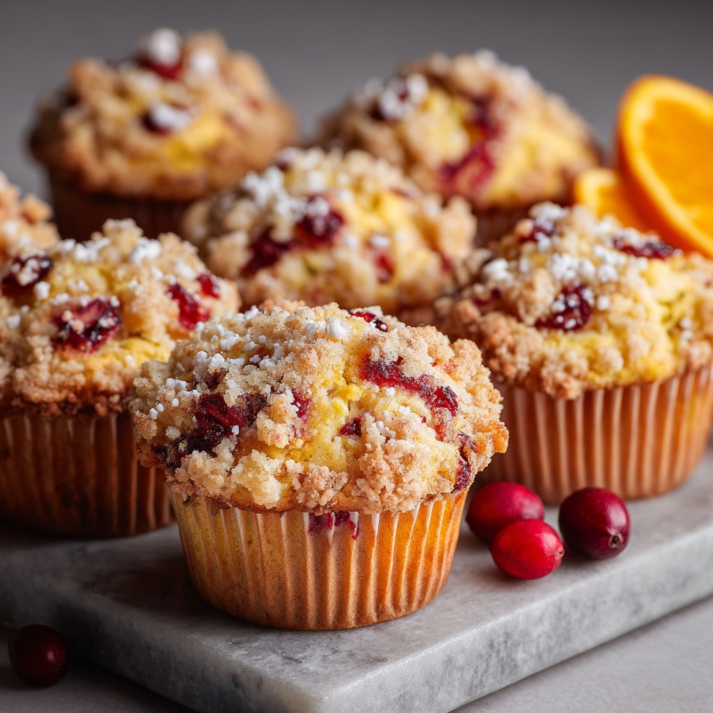 Fresh Cranberry Orange Muffins Recipe - Recipe Image