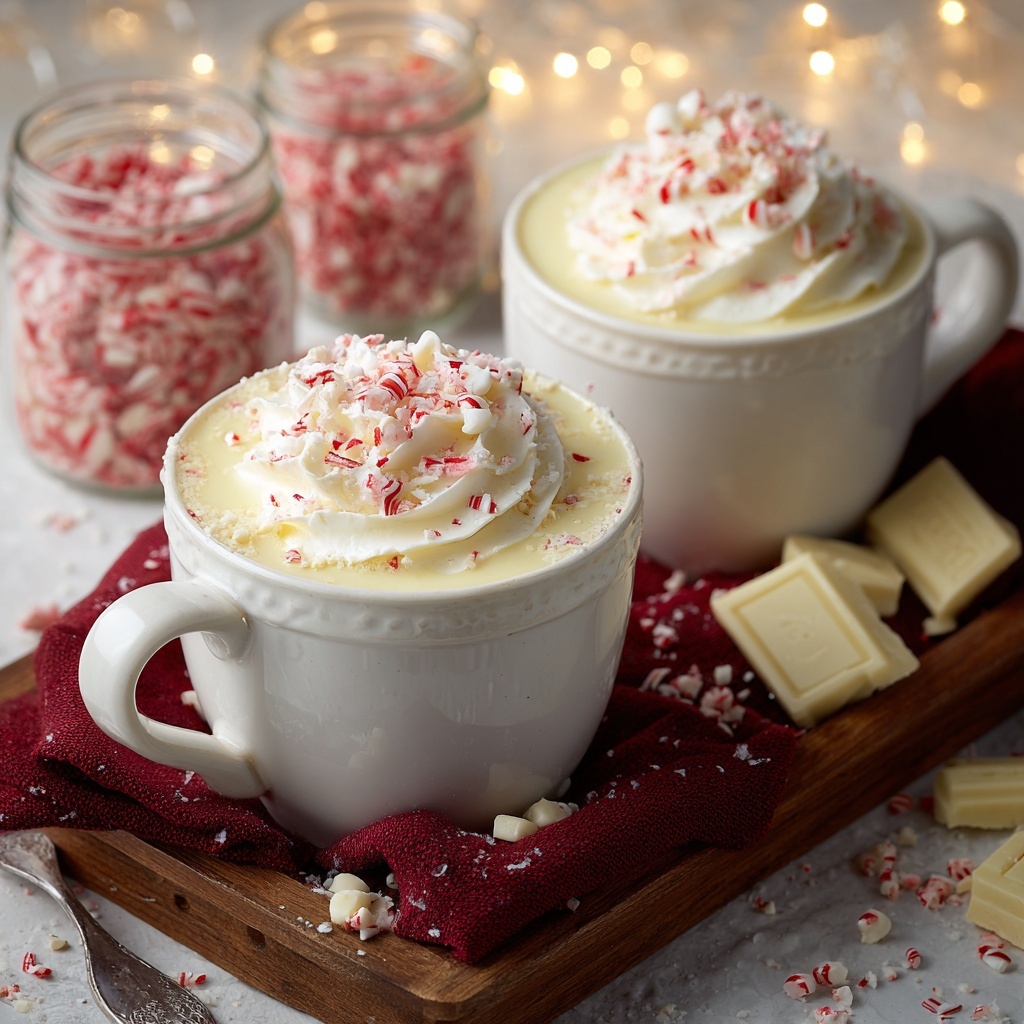 Peppermint White Hot Chocolate Recipe - Recipe Image