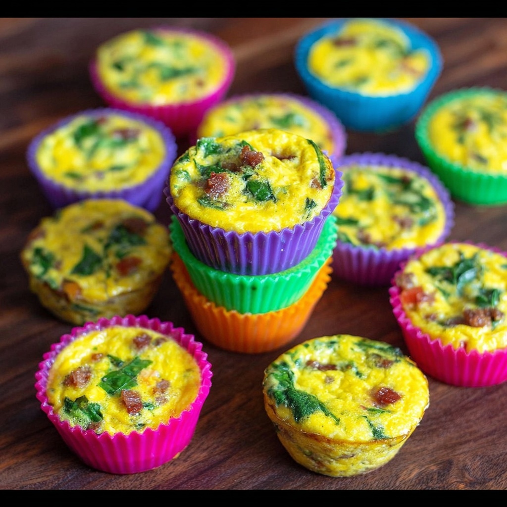 Double Batch Meal Prep Spinach Sausage Egg Muffins Recipe - Recipe Image