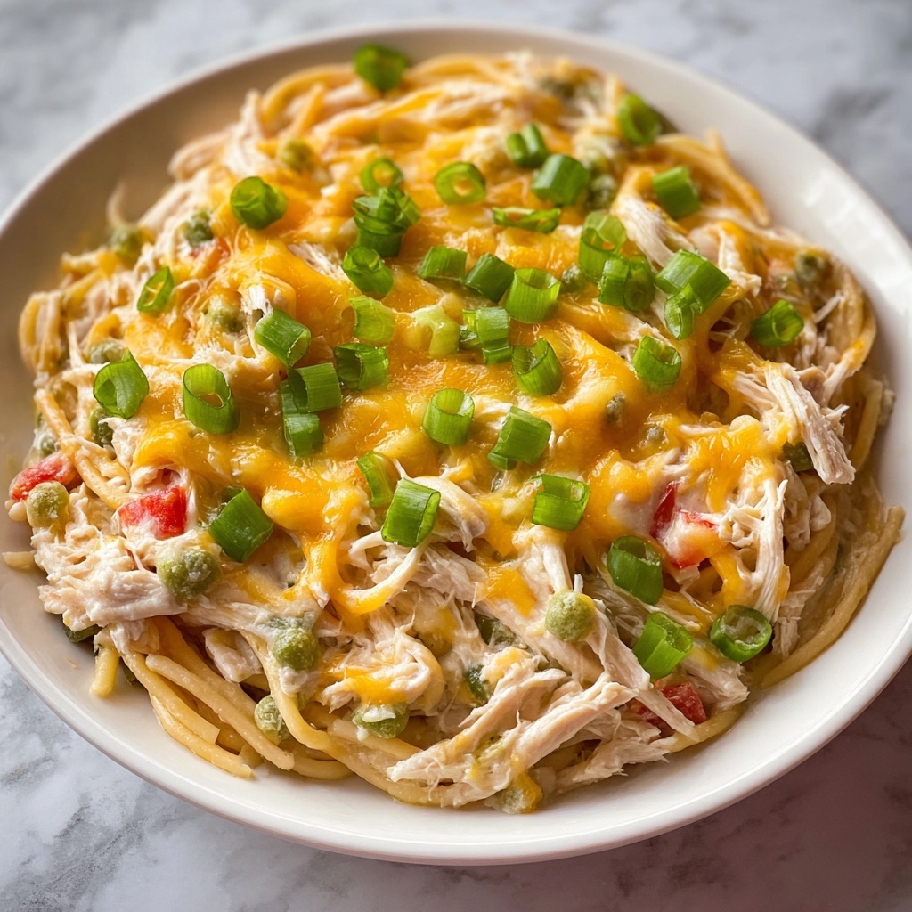 Spicy Southern Chicken Spaghetti Casserole Recipe - Recipe Image