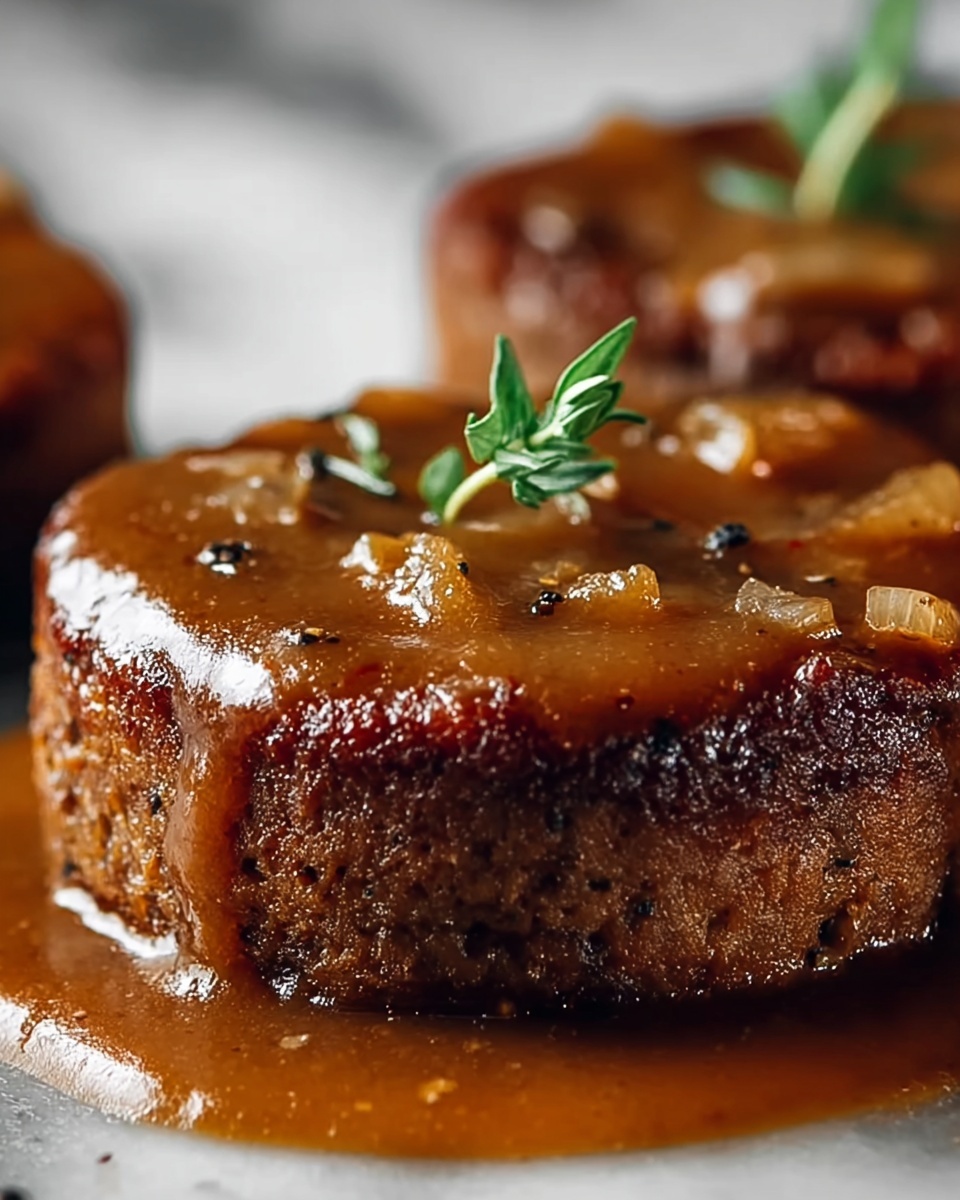 Salisbury Steak with Rich Mushroom Gravy Recipe - Recipe Image