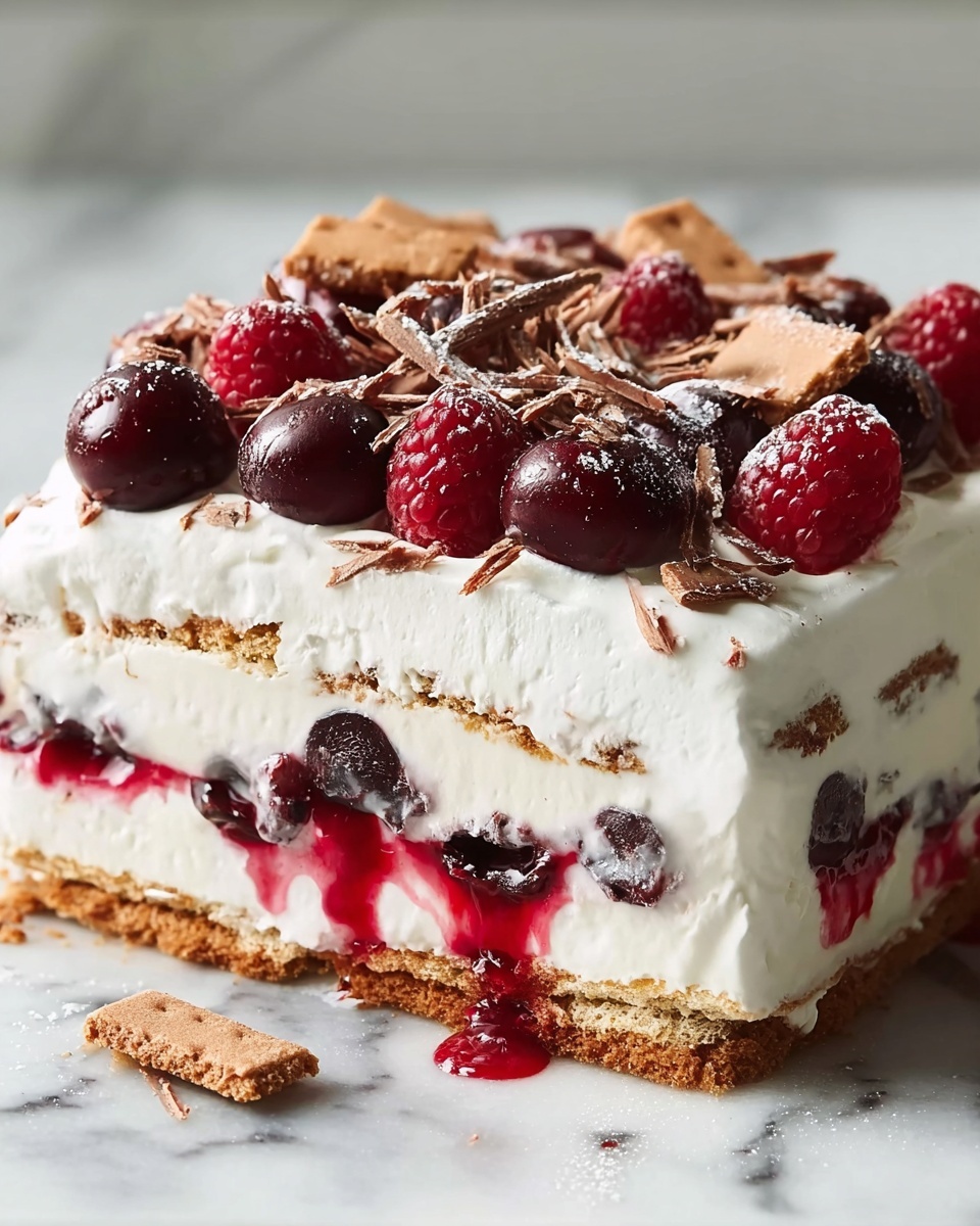 Frozen Cheesecake Cookie Icebox Cake Recipe - Recipe Image