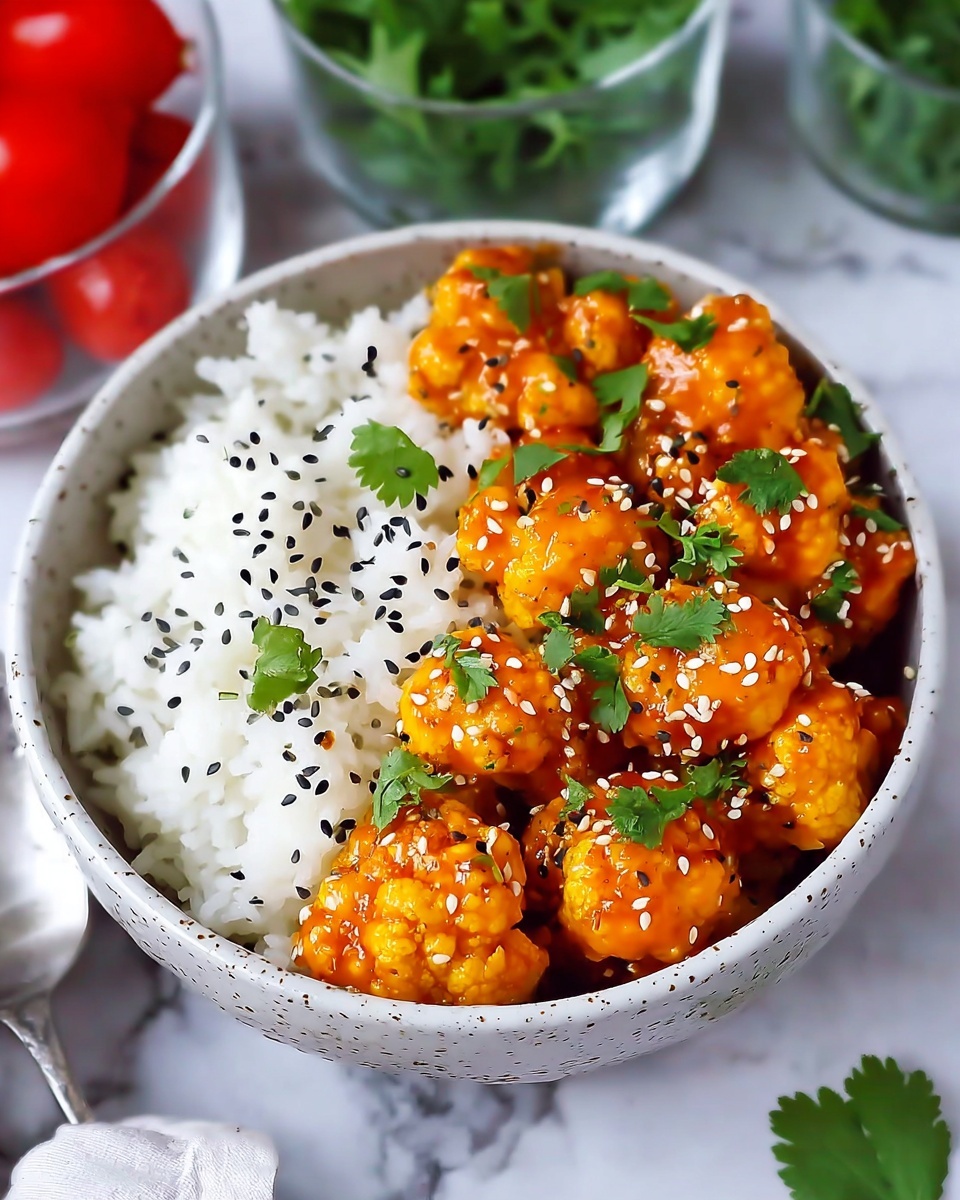 Sticky Sesame Cauliflower (Vegan Recipe) Recipe - Recipe Image