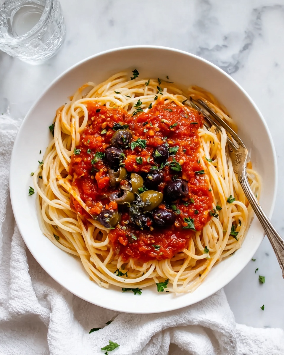 Pasta Puttanesca Recipe - Recipe Image