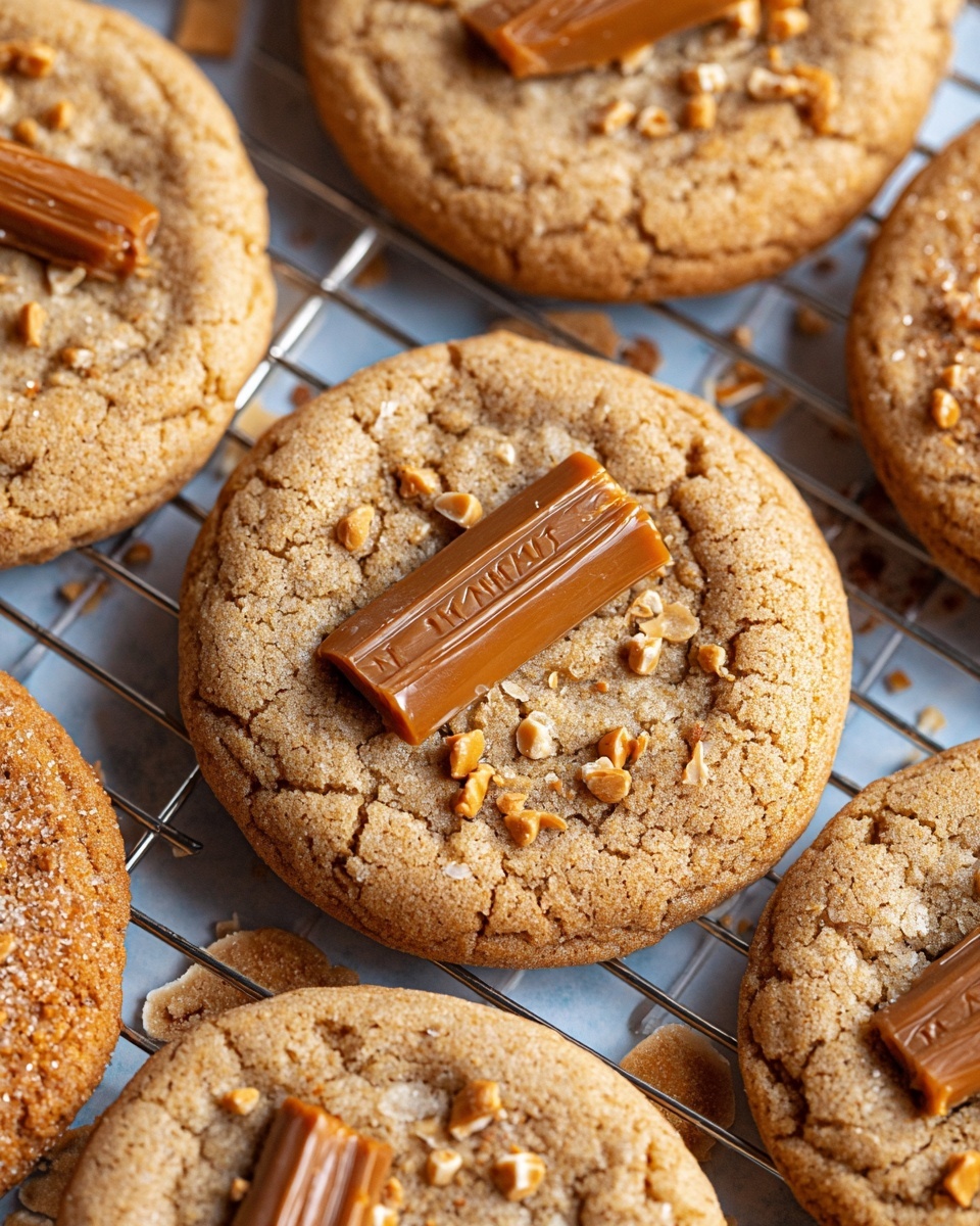 Thick and Chewy Peanut Butter Butterfinger Cookies Recipe - Recipe Image