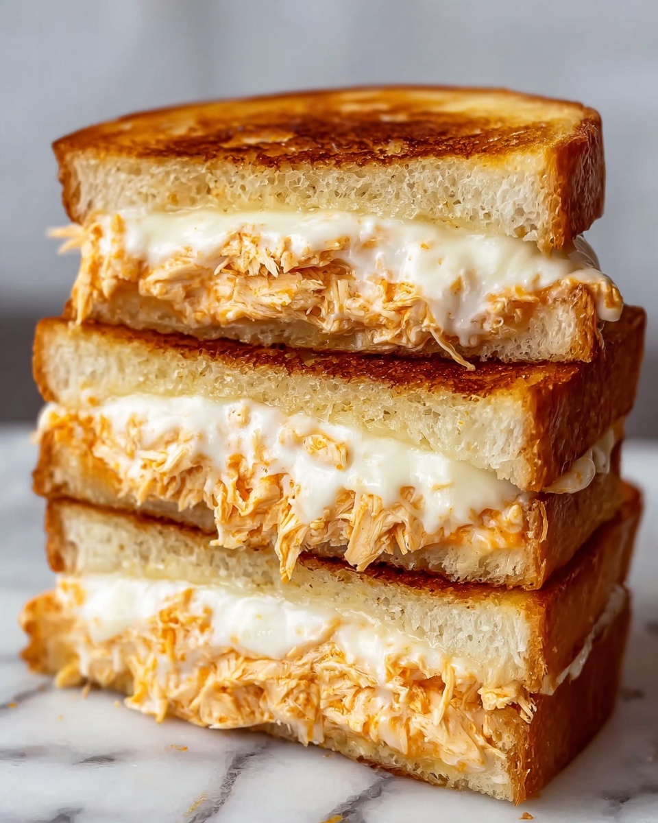 Buffalo Chicken Grilled Cheese Sandwich Recipe - Recipe Image