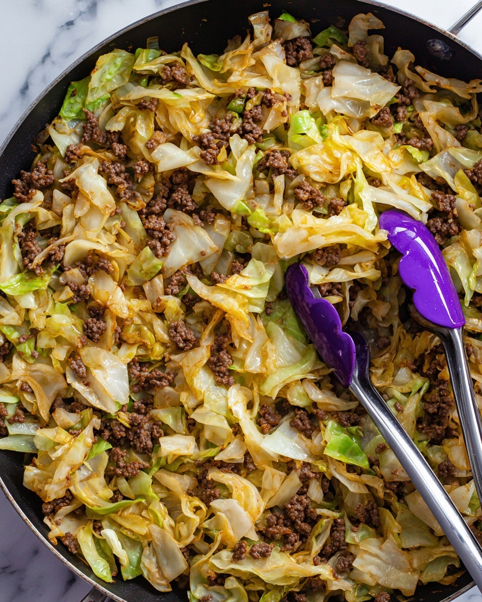 Ground Beef and Cabbage Skillet Recipe - Recipe Image