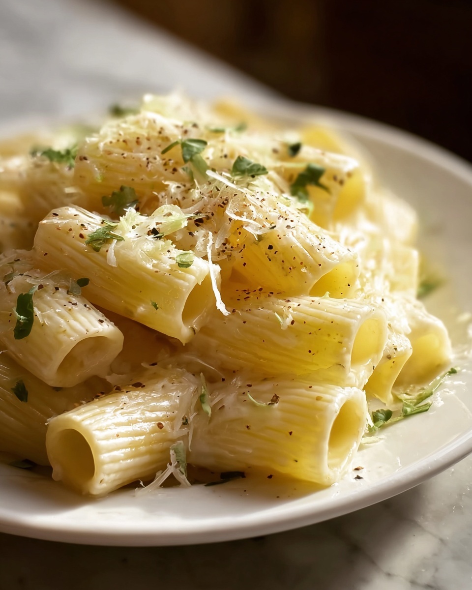 Creamy Garlic Penne Pasta Recipe - Recipe Image