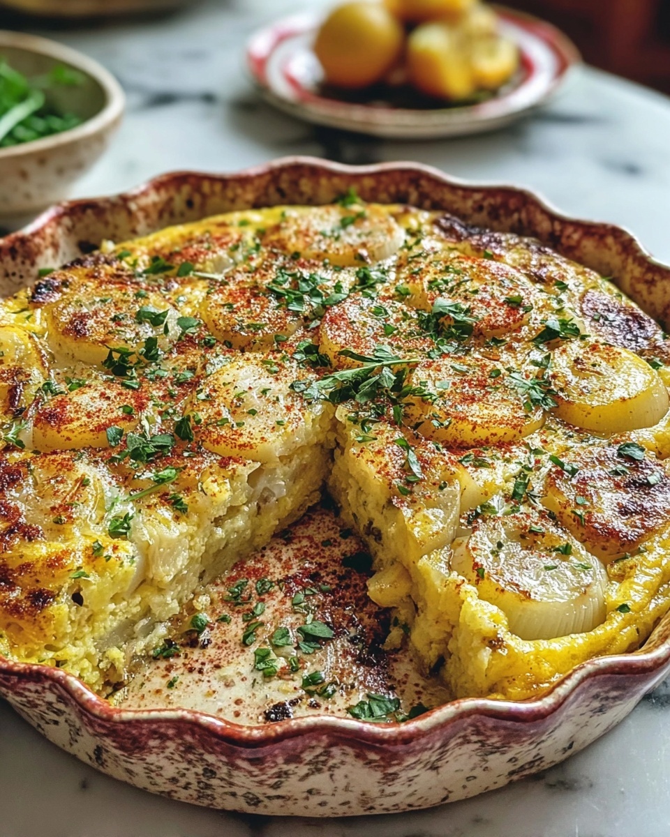 Egga: Egyptian Egg Casserole with Onions and Herbs Recipe - Recipe Image