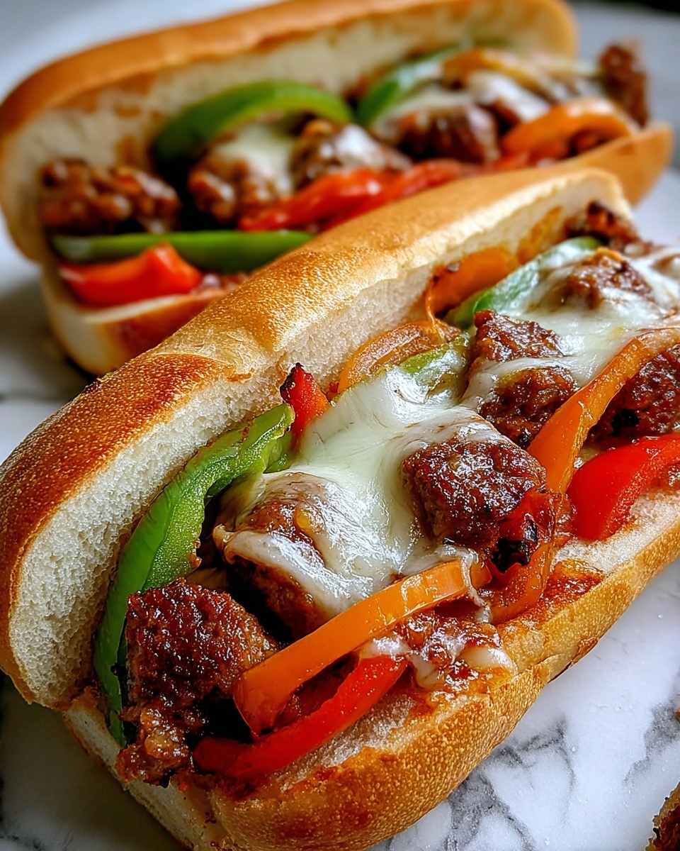 Italian Sausage & Peppers Subs Recipe - Recipe Image