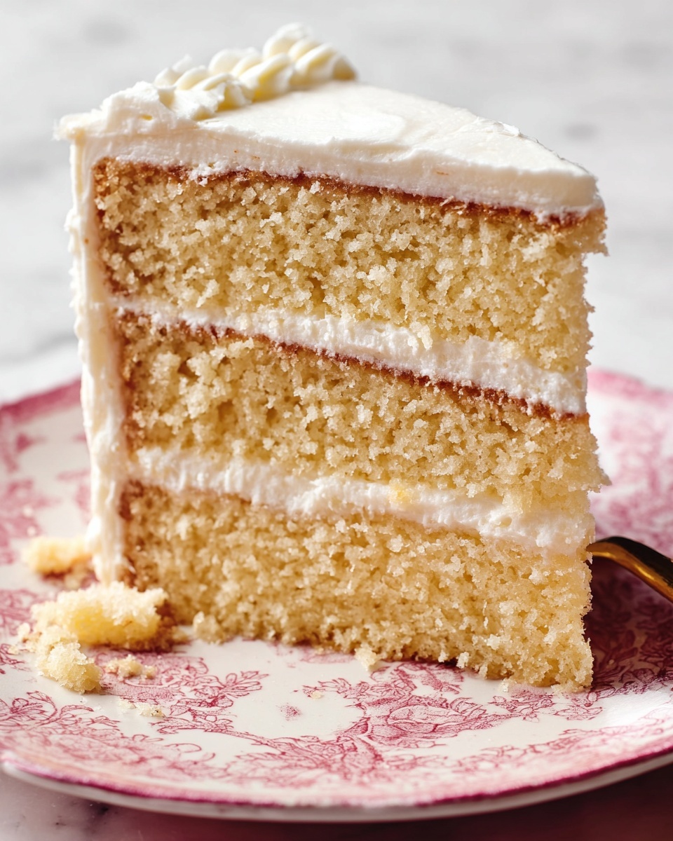 Vanilla Cake with Buttercream Frosting and Confetti Decorations Recipe - Recipe Image