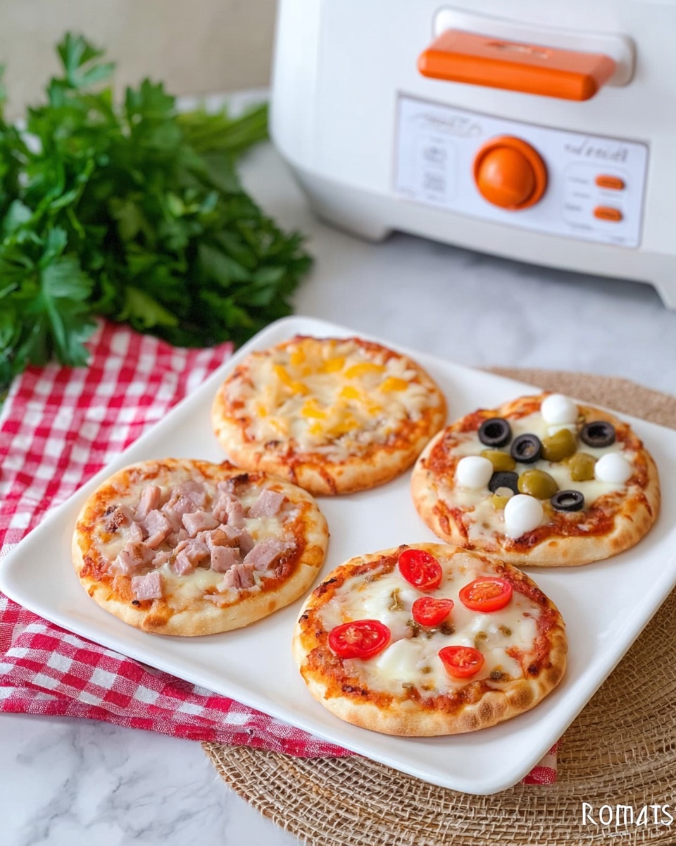 Homemade Flatbread Pizzas with Rotimatic Recipe - Recipe Image