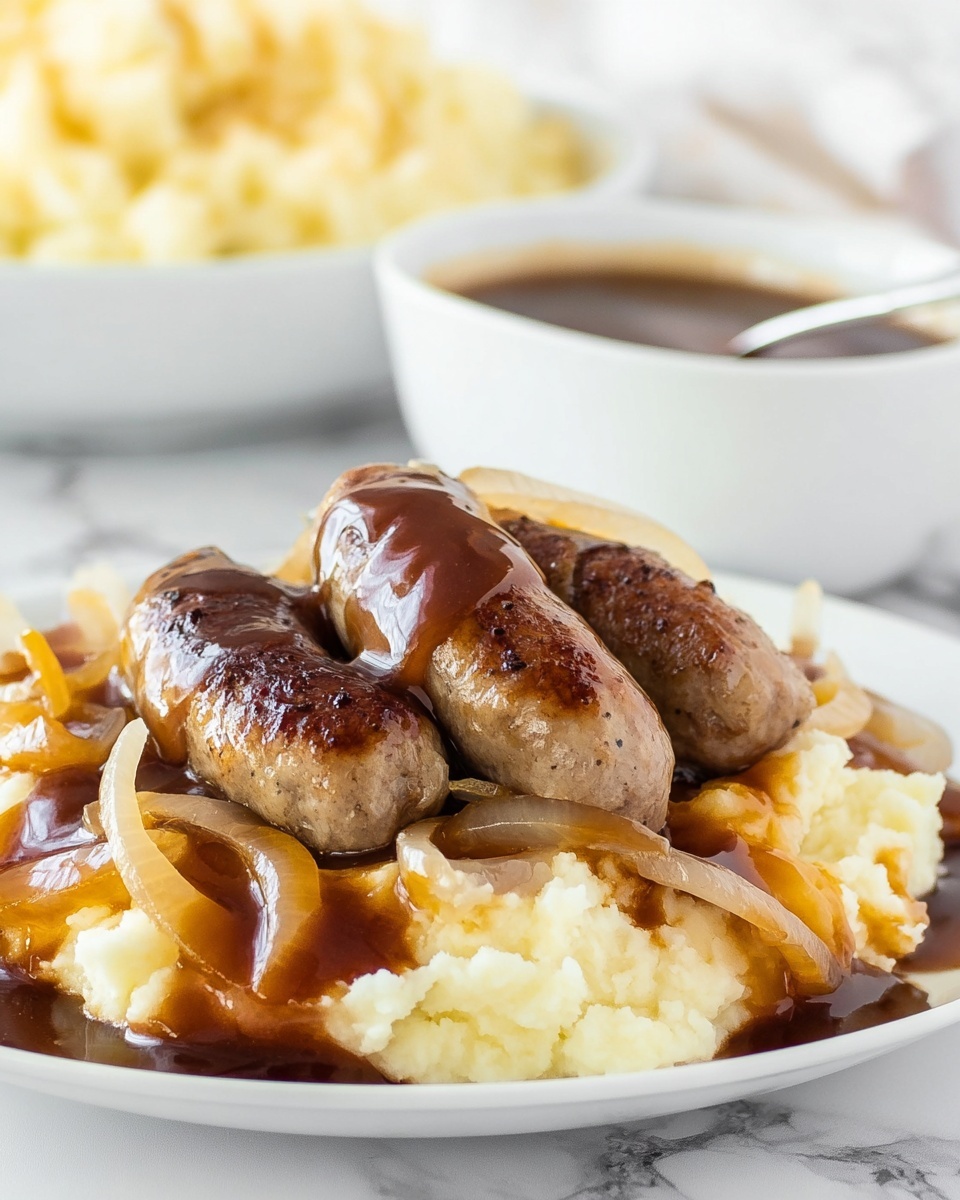 How to Make Bangers and Mash Recipe - Recipe Image