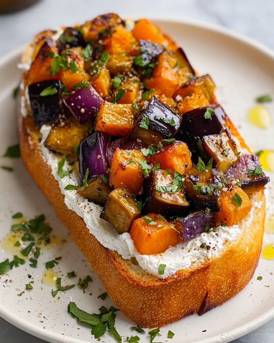Simple Butternut Squash and Goat Cheese Bruschetta Recipe - Recipe Image