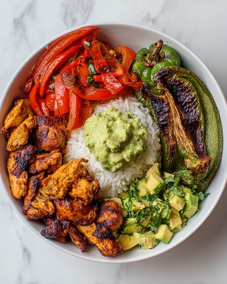 Simple Chicken Fajita Bowls Recipe - Recipe Image