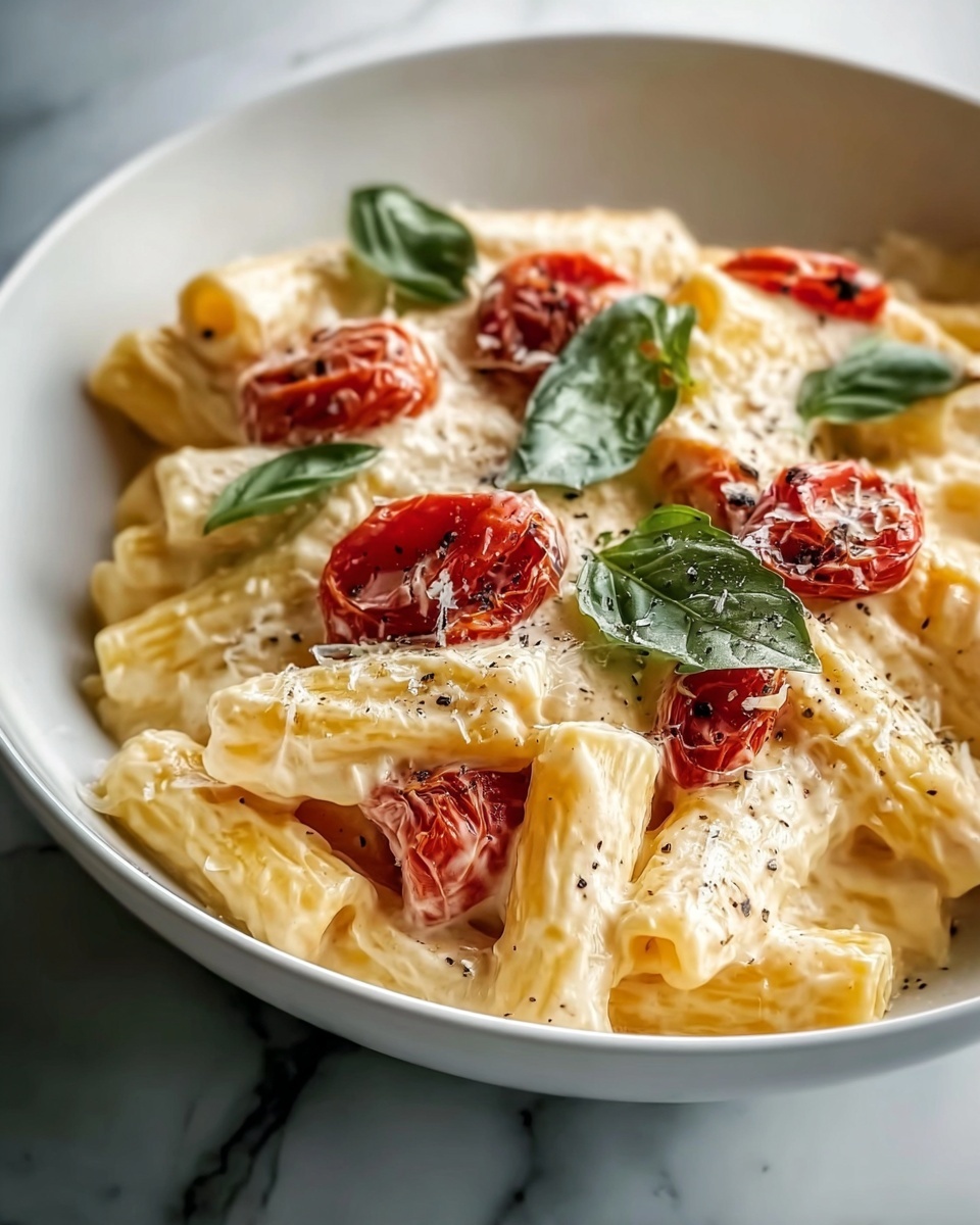 Creamy Tomato and Pepper Pasta Recipe - Recipe Image