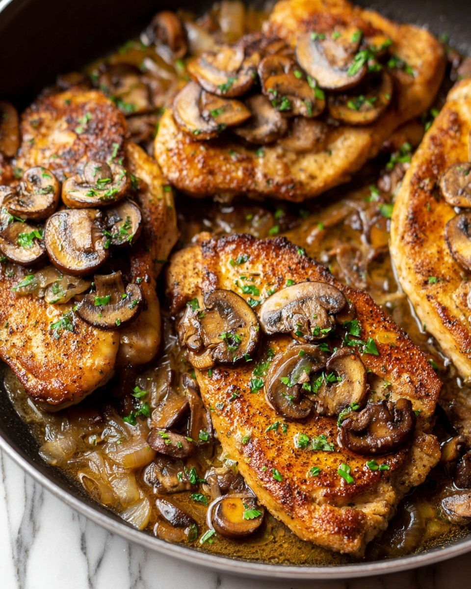 White Wine Mushroom Chicken Thighs Recipe - Recipe Image