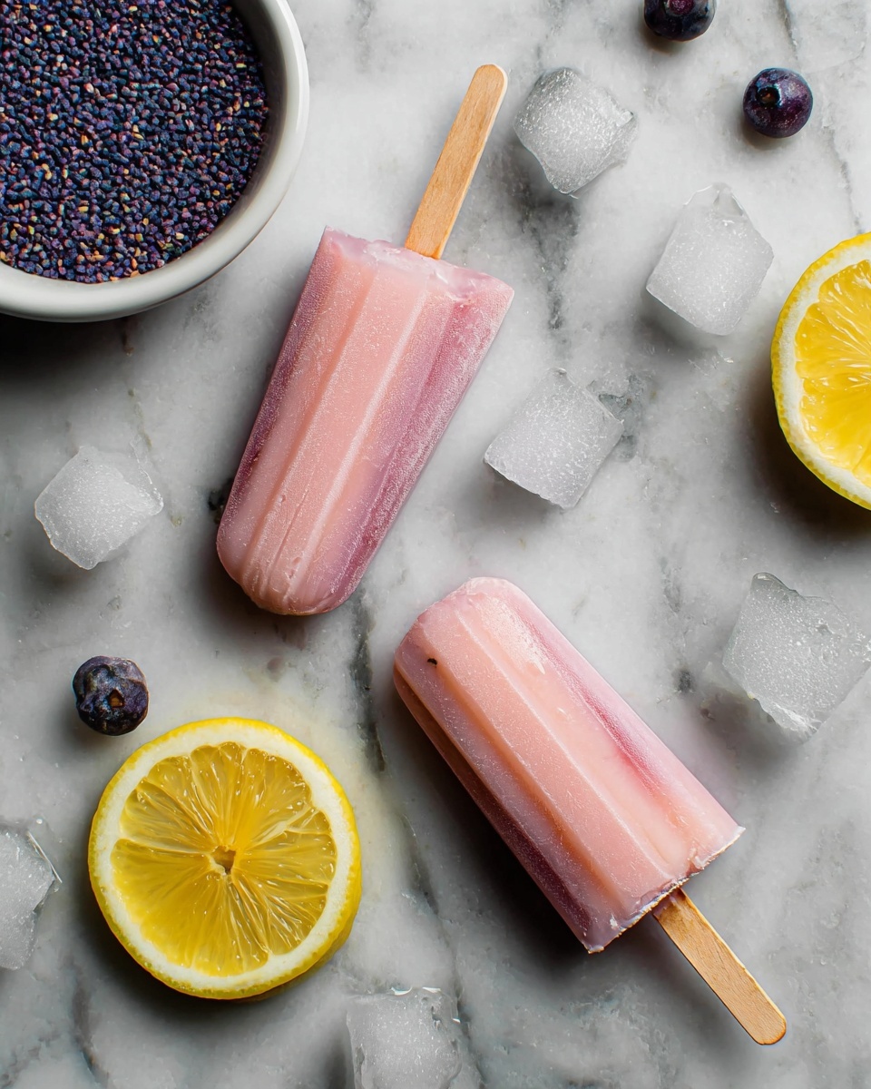 Lavender Lemonade Popsicles Recipe - Recipe Image