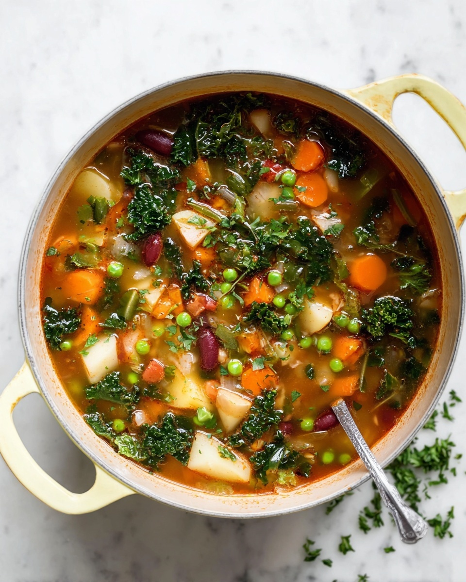 Easy Vegetable and Bean Soup Recipe - Recipe Image