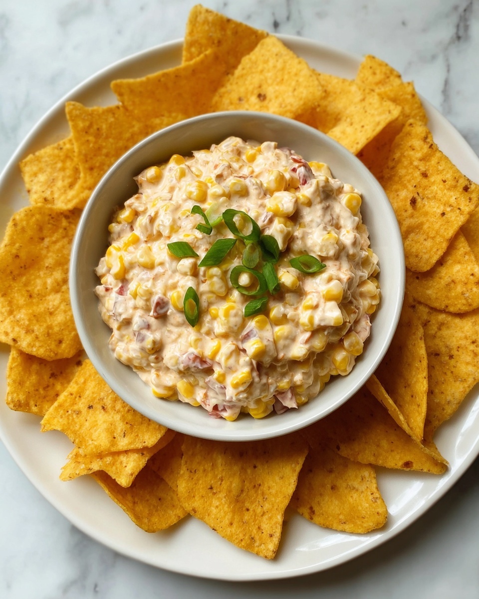 Super Easy Cream Cheese Corn Dip Recipe - Recipe Image