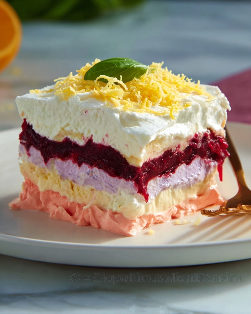 Shuba with Salmon: A Delicious Twist on Traditional Herring Salad Recipe - Recipe Image