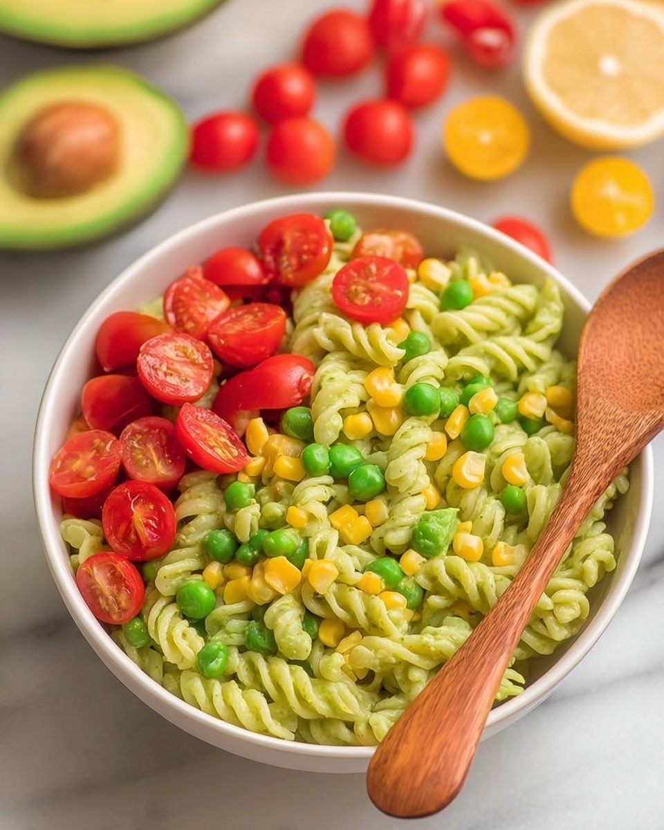 Creamy Avocado Pasta Salad Recipe - Recipe Image