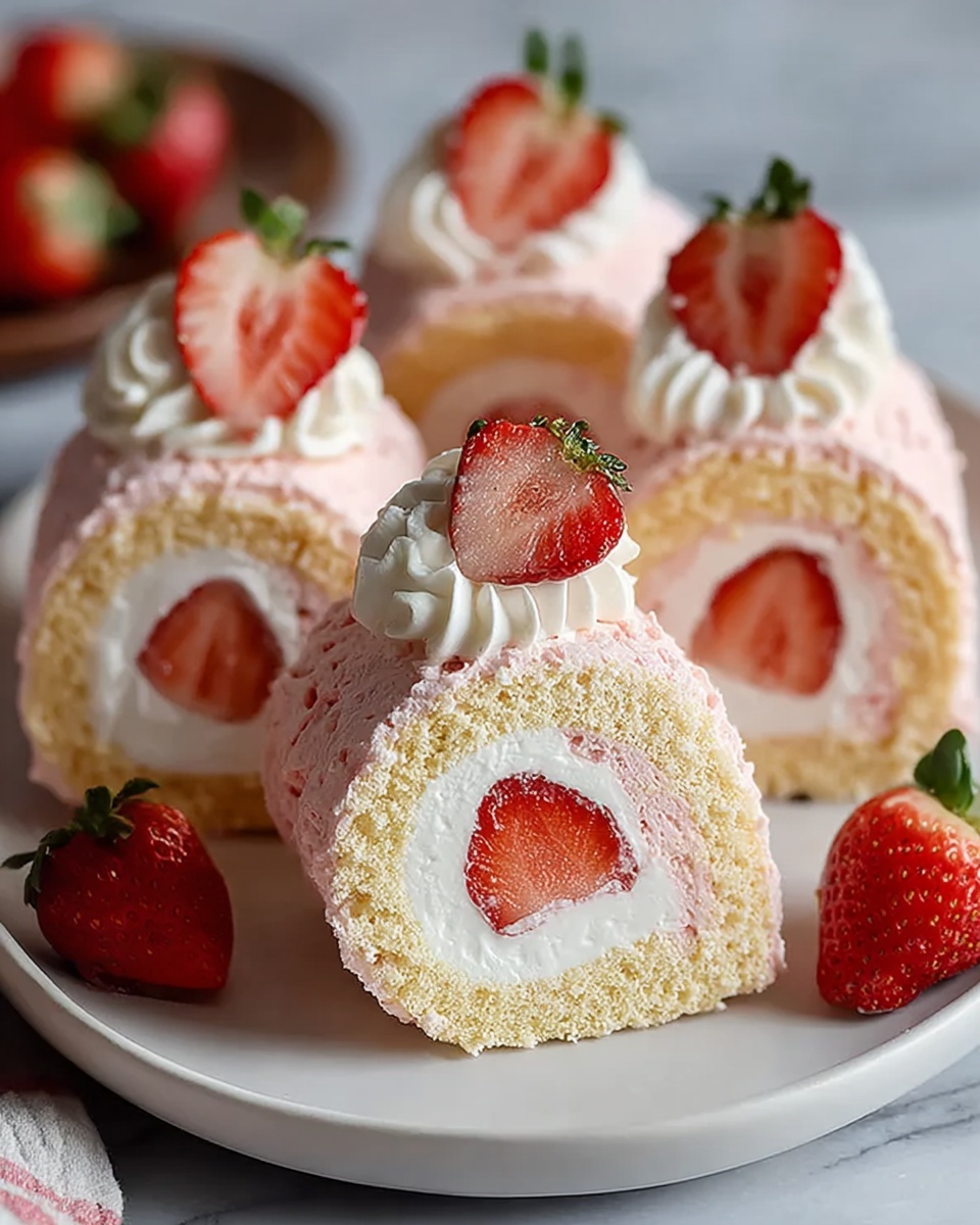 Strawberry Shortcake Sushi Roll Recipe - Recipe Image