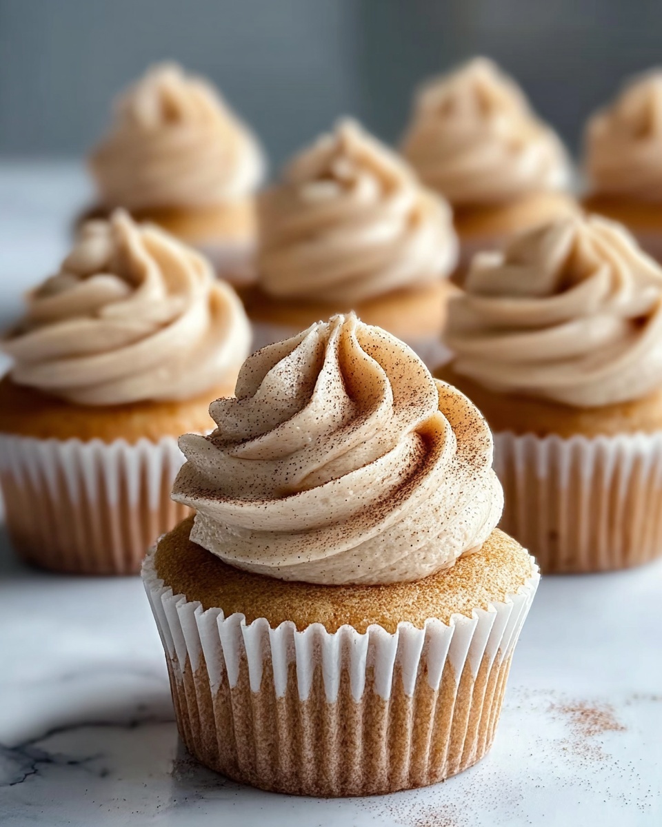 Apple Cider Cupcakes with Cinnamon Buttercream Frosting Recipe - Recipe Image