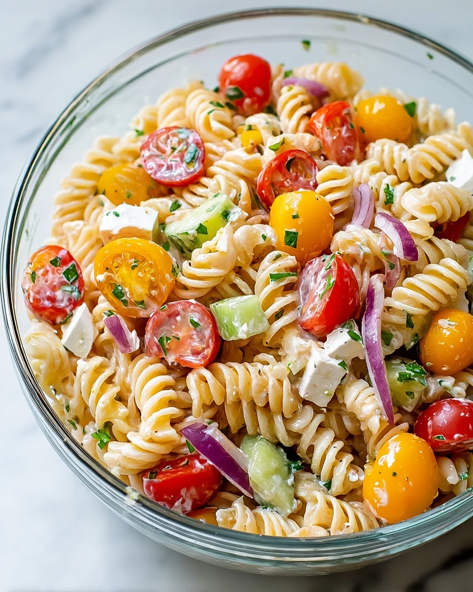 Creamy Healthy Tuna Pasta Salad Recipe - Recipe Image