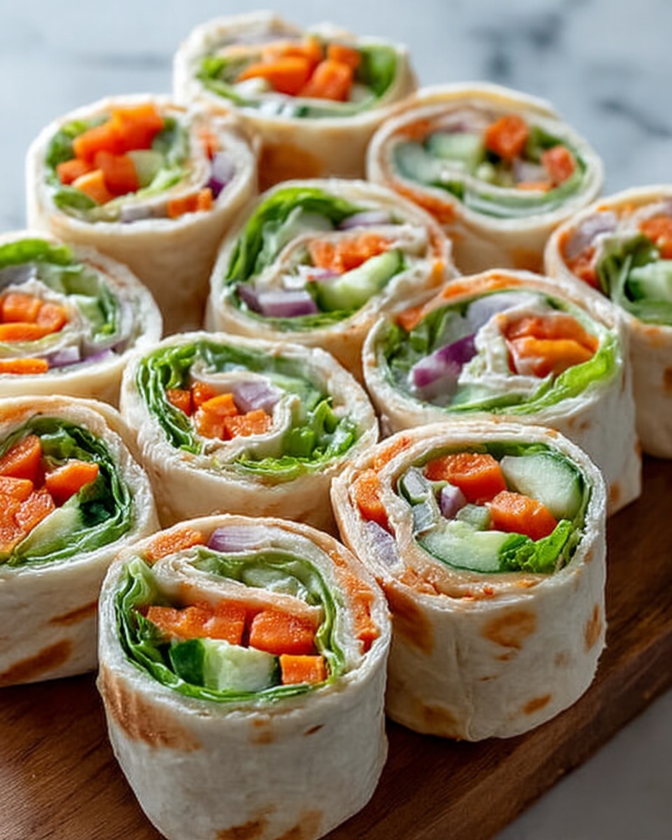 Fresh Vegetable Tortilla Roll-Ups Recipe - Recipe Image