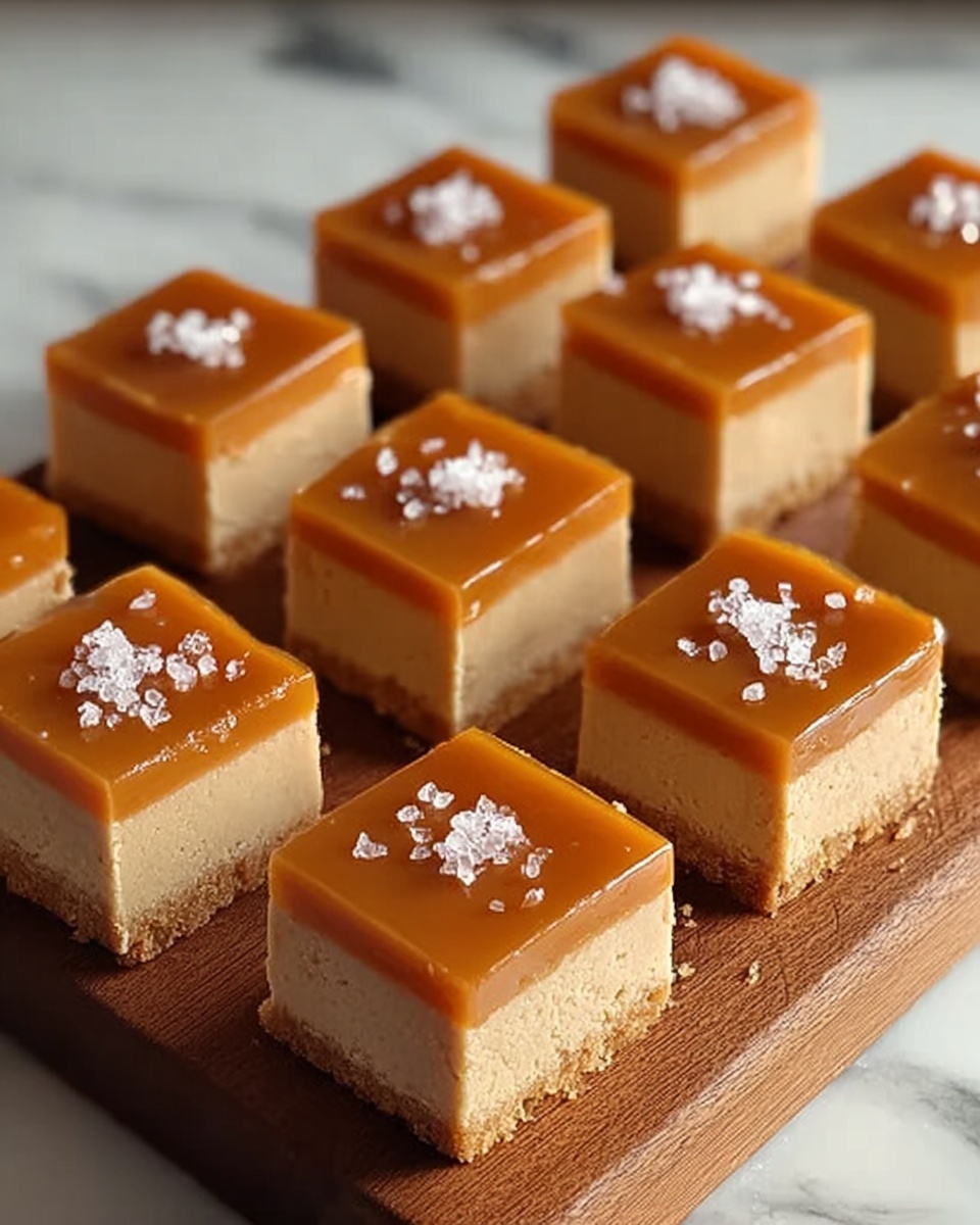 Irresistibly Rich Salted Caramel Gooey Butter Bars Recipe - Recipe Image