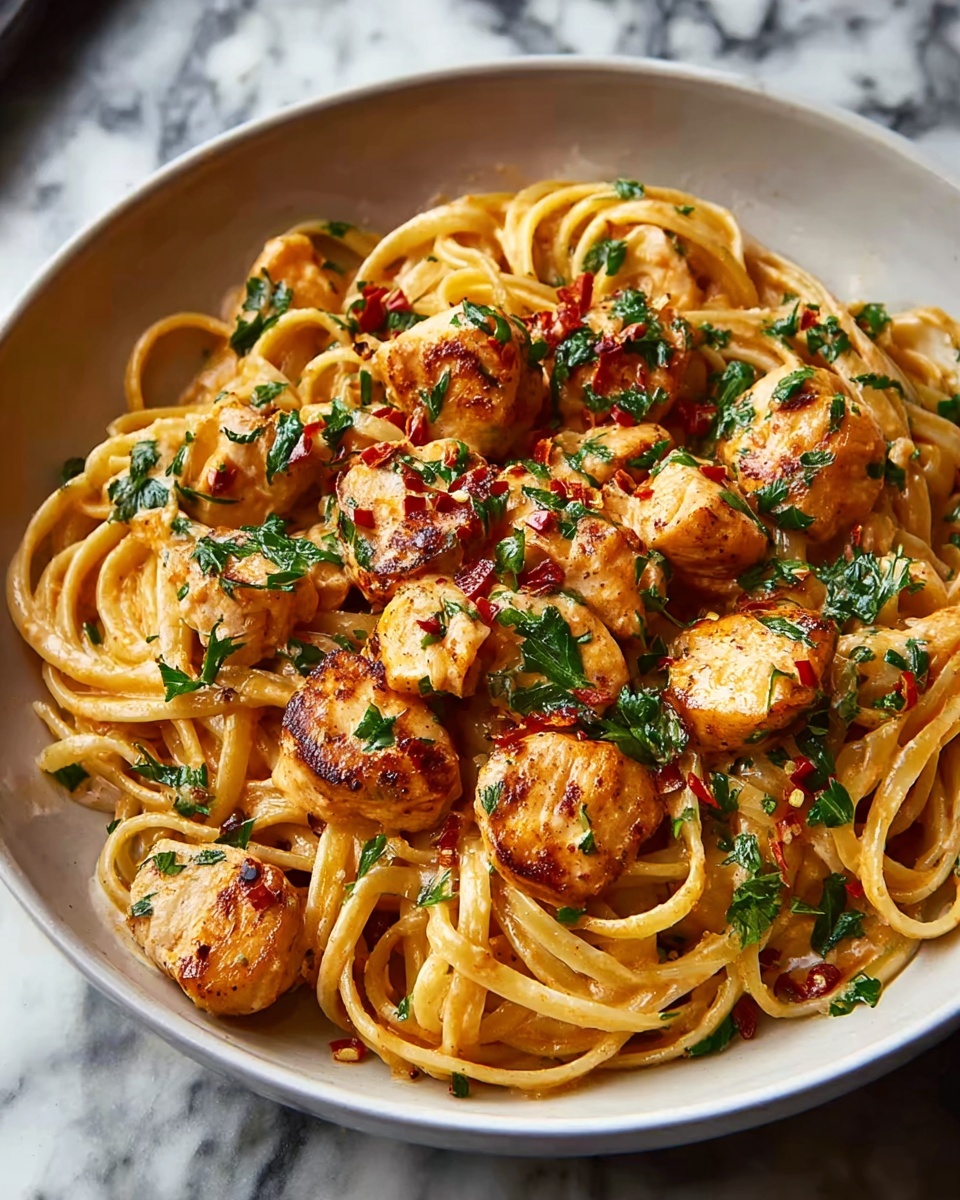 Irresistible Cowboy Butter Chicken Linguine Recipe - Recipe Image
