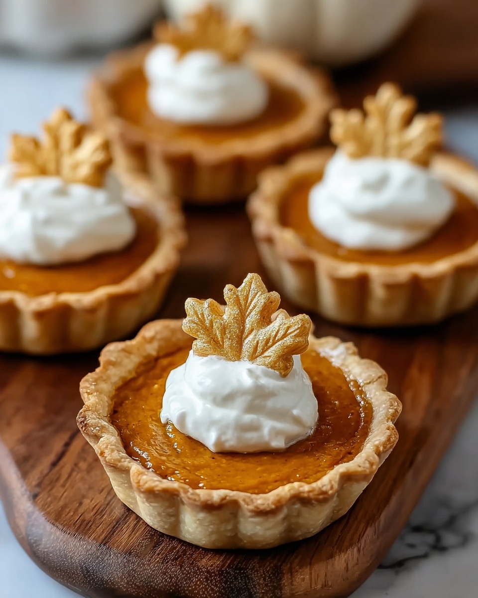 Mini Pumpkin Pies: Bite-Sized Holiday Delight Recipe - Recipe Image