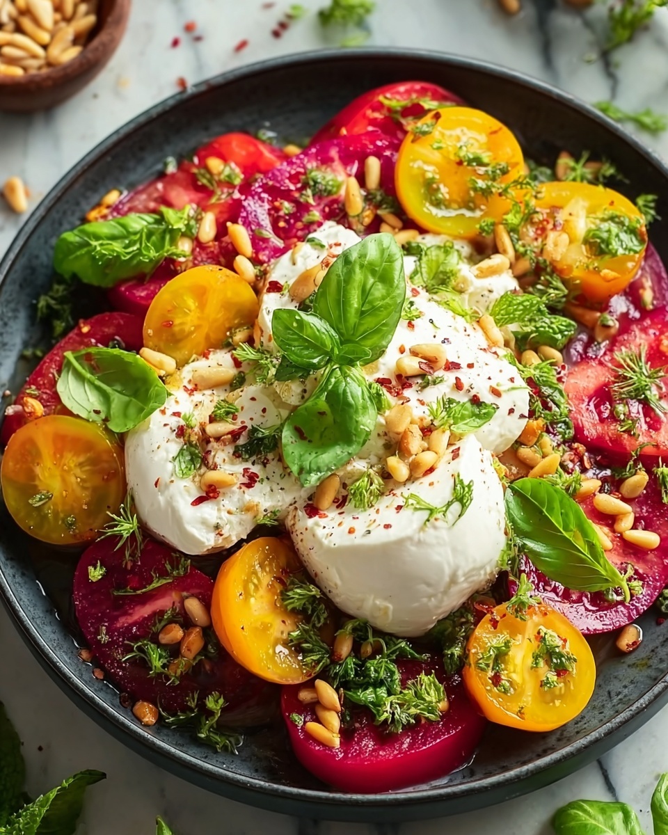 Refreshing Roasted Beet and Burrata Salad Recipe - Recipe Image