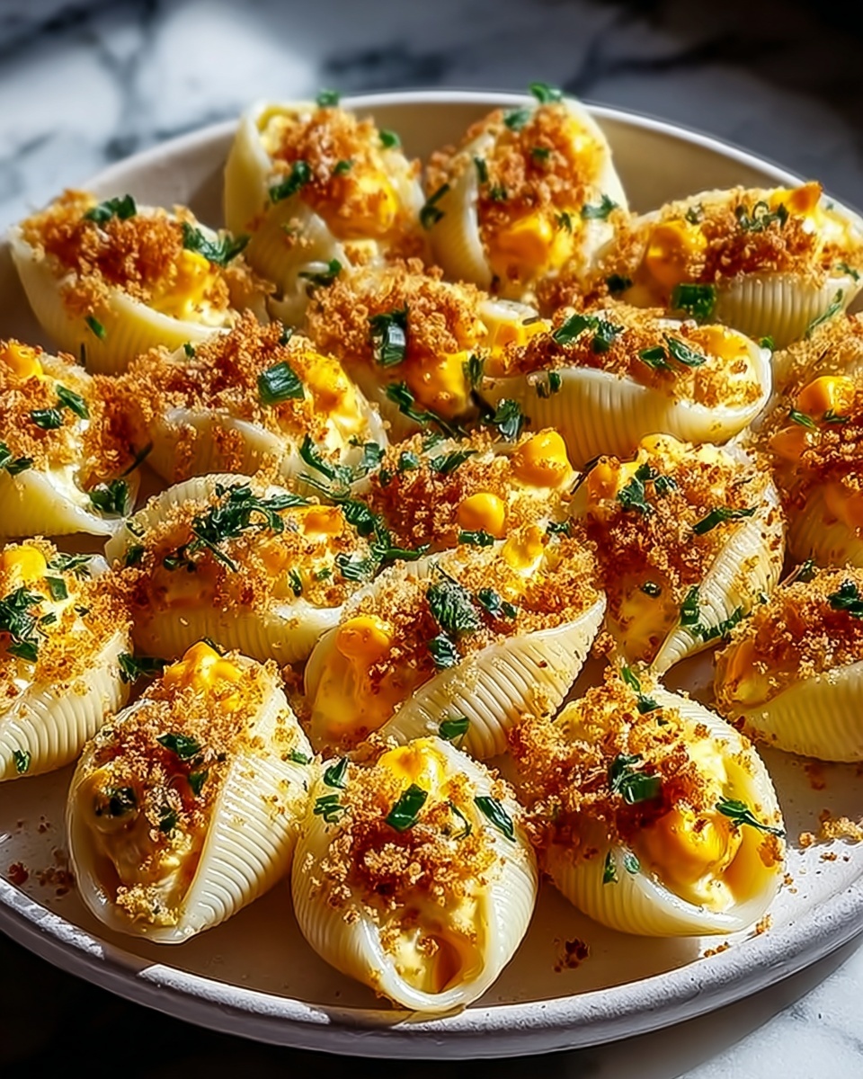 Creamy Seafood Stuffed Shells Recipe - Recipe Image