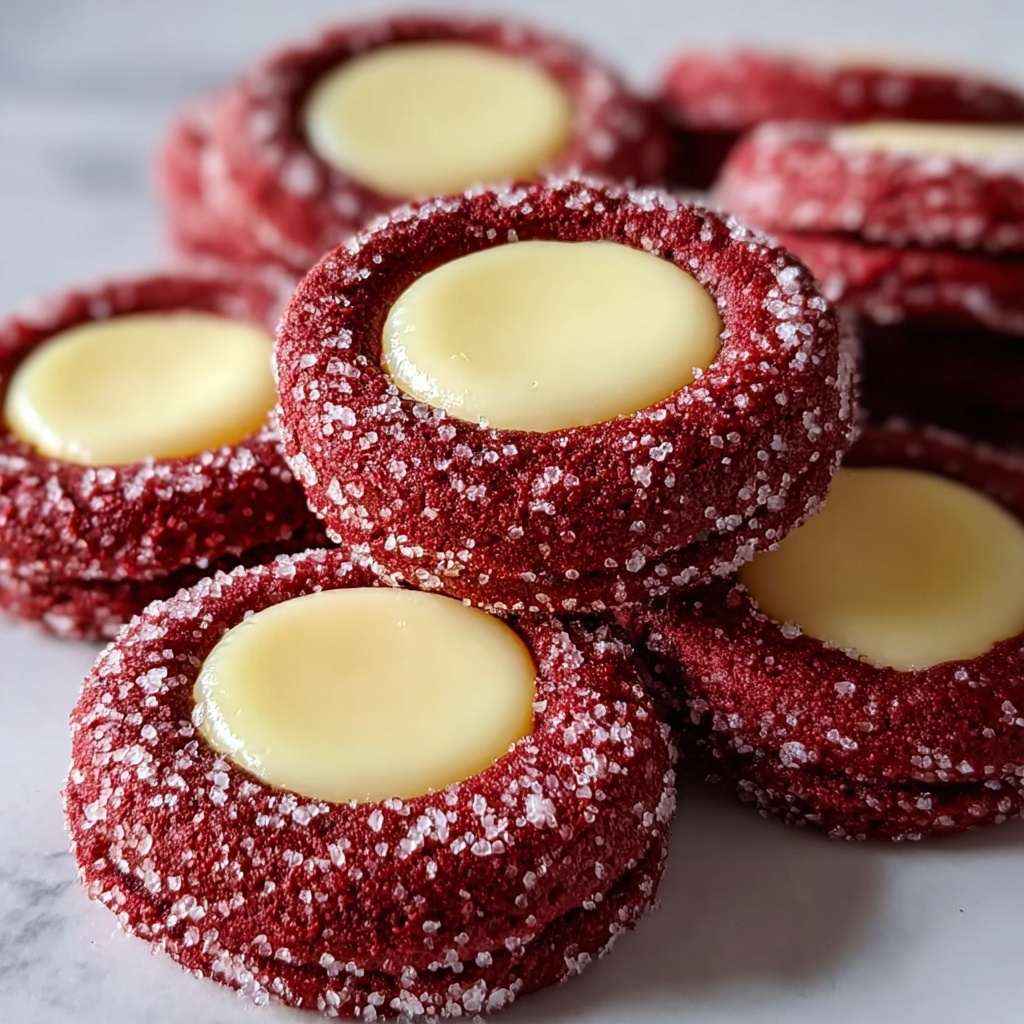 Red Velvet Cheesecake Thumbprints Recipe - Recipe Image
