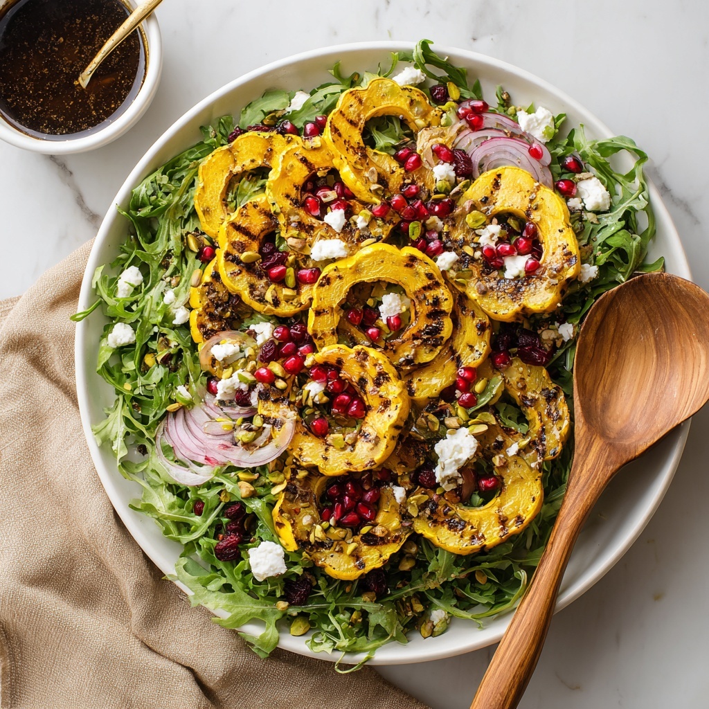 Delicata Squash & Arugula Salad with Balsamic Vinaigrette Recipe - Recipe Image