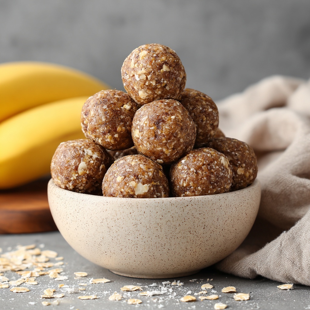 Almond Butter & Banana Energy Balls – Bite-Sized Fuel Recipe - Recipe Image
