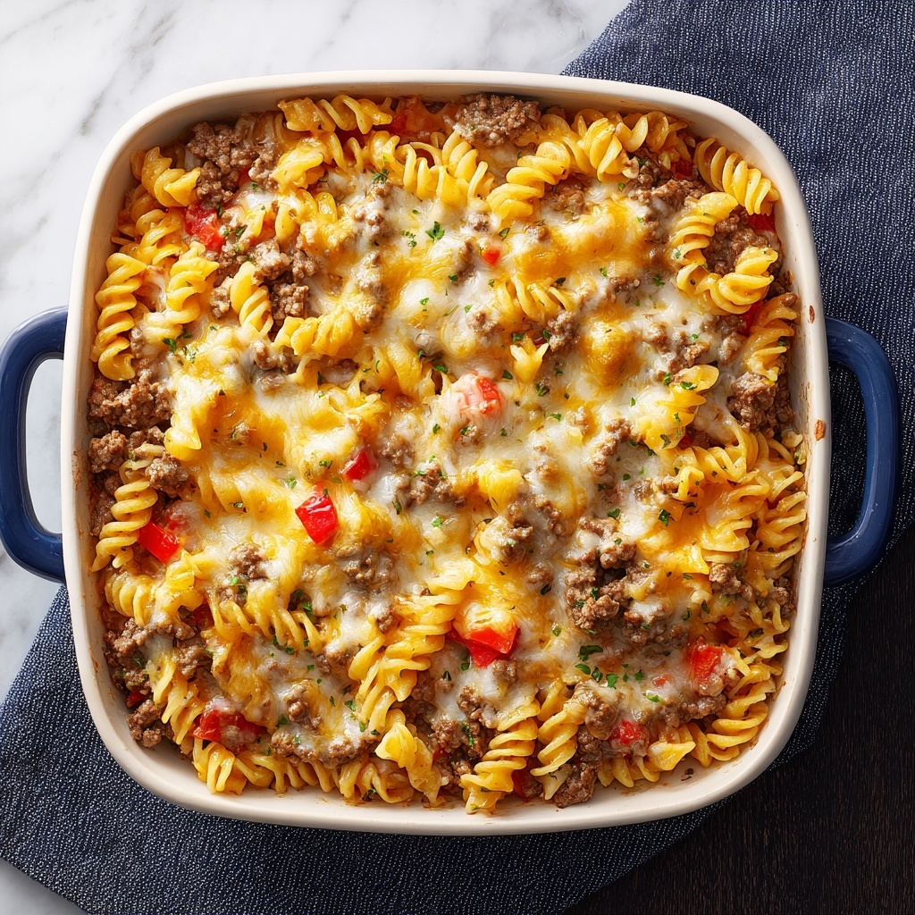 Lightened-Up Cheeseburger Pasta Bake Recipe - Recipe Image